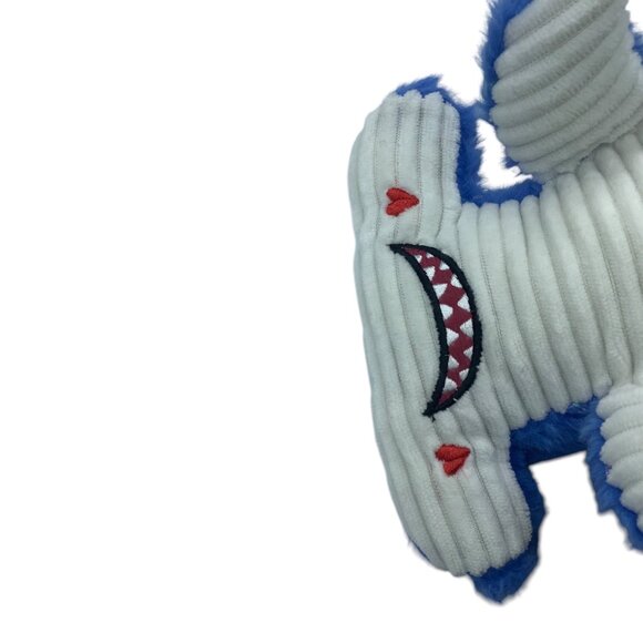 Blue Hammerhead Shark Plush Toy 12" Soft Stuffed Animal Embroidered Textured - Picture 5 of 10